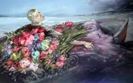 به نرمی گل‌برگی که بر تن می‌لغزد