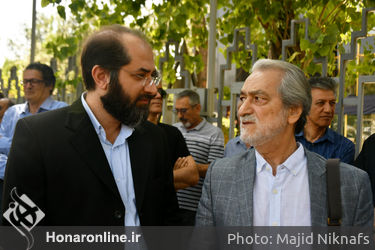 تشییع پیکر استاد محمد اسماعیلی نوازنده پیشکسوت تنبک از مقابل تالار وحدت 