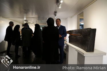 افتتاحیه نمایشگاه مجسمه‌های پژمان علومی در گالری سیحون