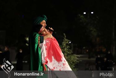 تعزیه "حضرت قاسم‌(ع)" در مقابل تالار وحدت