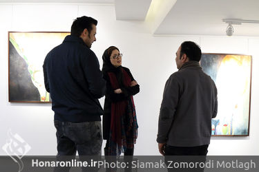 نمایشگاه نقاشی افروز هوشنگ با عنوان "مغاک" در گالری مژده 