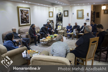 عیادت و تجلیل از استاد موسیقی عبدالوهاب شهیدی
