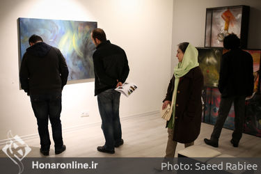 افتتاحیه نمایشگاه نقاشی های سعید رفیعی منفرد در گالری ساربان