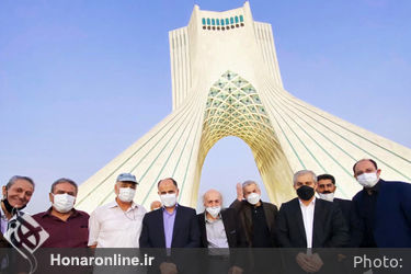  رونمایی از تابلوی تابلوی نقاشی اربعین استاد کیومرث قورچیان