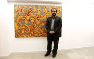 برای نقاشی‌خط از فرم‌های هندسی و منظم استفاده کردم / روایت روح‌الله حسین‌زاده از نمایشگاه 