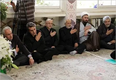 آیین "تعظیم به حماسه حسینی" هنرمندان در مسجد بنیاد رودکی