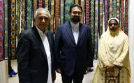بازدید سید مجتبی حسینی از نمایشگاه هشتمین جشنواره بین‌المللی مد و لباس فجر