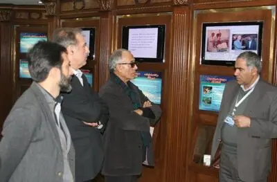 دیدار عباس کیارستمی و علیرضا سمیع‌آذر با جانبازان در موزه صلح 0