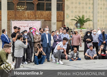 بازدید محمود سالاری معاون امور هنری وزارت فرهنگ و ارشاد اسلامی از اجراهای ویژه برنامه هفته هنر انقلاب اسلامی در تئاتر شهر