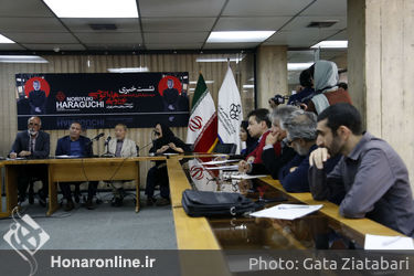 نشست خبری نوریوکی هاراگوچی خالق اثر ماده و فکر (حوض روغن) در موزه هنرهای معاصر