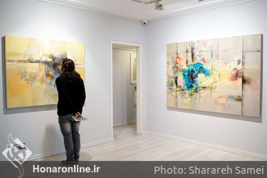 نمایشگاه نقاشی های «عبدالحمید پازکی» با عنوان «لایه های پنهان» در گالری ساربان