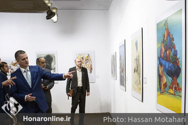 افتتاحیه‌ی نمایشگاه برگزیدگان مسابقه تصویرگری براتیسلاوا با حضور کونراد ریگو