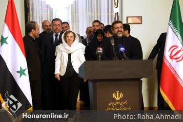 دیدار وزیر فرهنگ و ارشاد اسلامی با وزیر فرهنگ سوریه در تالار وحدت 