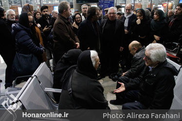 استقبال از پیکر رکن الدین خسروی در فرودگاه امام خمینی‎