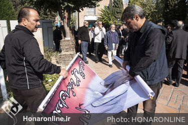 مراسم تشییع پیکر اسماعیل نظری در خانه هنرمندان