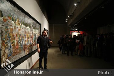 مراسم افتتاحیه نمایشگاه مروری بر آثار و زندگی علی اکبر صادقی در موزه هنرهاي معاصر
