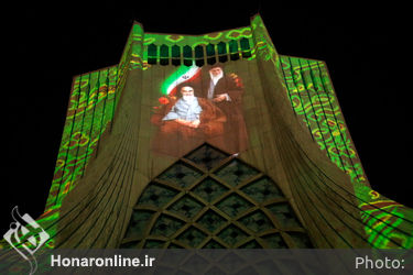 تصویرنگاری ارتحال امام خمینی(ره) در برج آزادی