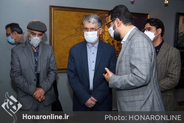 بازدید وزیر فرهنگ و ارشاد اسلامی از سیزدهمین جشنواره هنرهای تجسمی فجر