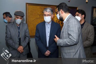 بازدید وزیر فرهنگ و ارشاد اسلامی از سیزدهمین جشنواره هنرهای تجسمی فجر