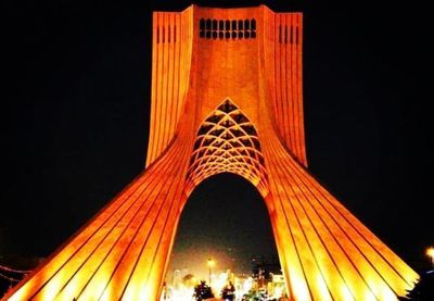Azadi Tower ,a subsidiary of Roudaki Foundation, goes orange