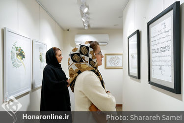 نمایشگاه خط مینا امانی در گالری بهارک