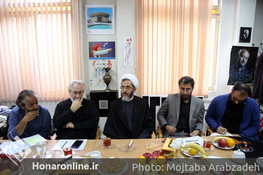 نشست حجت‌الاسلام احمد مازنی، عضو کمیسیون فرهنگی مجلس شورای اسلامی با اعضای خانه تئاتر