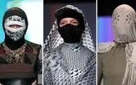 ماسک مقابله با کرونا روی صورت مدل‌ها در هفته مد پاریس