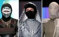 ماسک مقابله با کرونا روی صورت مدل‌ها در هفته مد پاریس