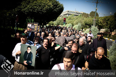 مراسم تشییع پیکر "حسین عرفانی" دوبلور پیشکسوت