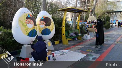  رنگ آمیزی تخم مرغ های نوروزی (2)