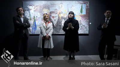 افتتاحیه نمایشگاه آثار تجسمی هنرمندان سینمایی 