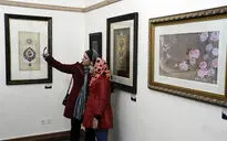 افتتاحیه دهمین دوسالانه ملی نگارگری ایران در باغ نگارستان