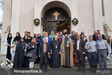 مراسم تجلی دوستی و الفت مسلمانان و مسیحیان 