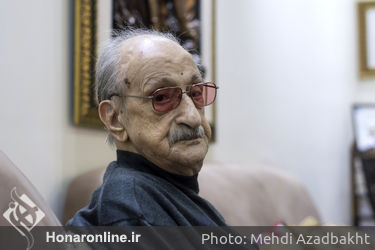 عیادت و تجلیل از استاد موسیقی عبدالوهاب شهیدی