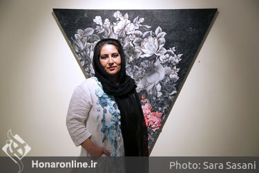 نمایشگاه نقاشی و دوخت سرمه عرب در گالری ویستا 