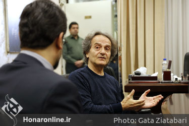 بازدید سید محمد مجتبی حسینی از تمرینات ارکستر سمفونیک تهران