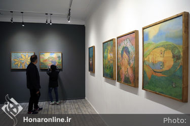 افتتاحیه نمایشگاه نقاشی های حسن مرشد در گالری هپتا