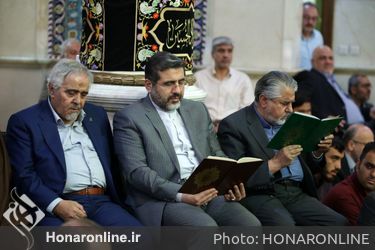 حضور وزیر فرهنگ در مراسم یادبود شاعر پیشکسوت آیینی سید رضا موید
