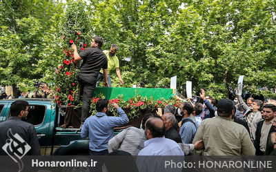 تشیع پیکر هنرمند انقلابی حاج نادر طالب‌زاده