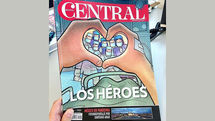 Mexican magazine Central spotlights health workers with cartoon by Alireza Pakdel 