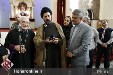 مراسم تجلی دوستی و الفت مسلمانان و مسیحیان 