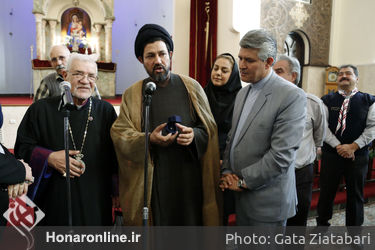 مراسم تجلی دوستی و الفت مسلمانان و مسیحیان 