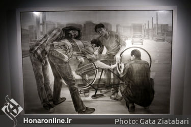 نمایشگاه نقاشی های صادق همتی در گالری آ2