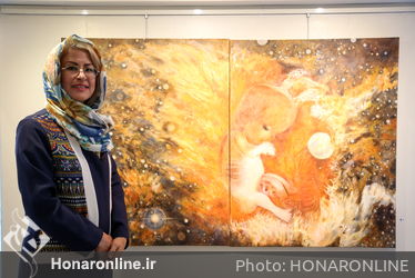 نمایشگاه نقاشی های نسرین عتیقه چی در گالری گلستان