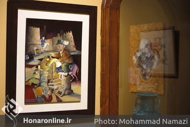 مراسم اهدای لوح به شرکت کنندگان نمایشگاه آینه دار دوران