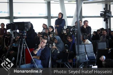 مراسم قرعه‌کشی جدول سینمای رسانه‌ها در سی و ششمین جشنواره فیلم فجر در پردیس ملت