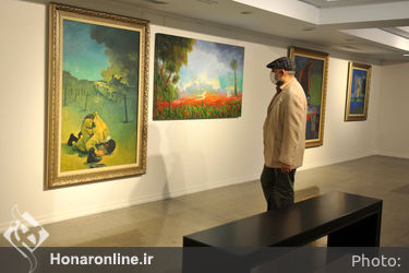 نمایشگاه نقاشی شهرآسمانی حوزه هنری