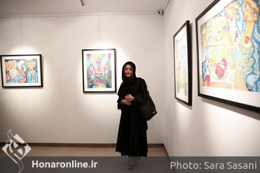 نمایشگاه نقاشی های آذرخش فراهانی در گالری آتبین