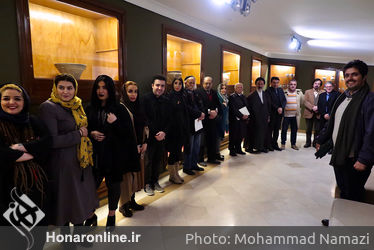 مراسم اهدای لوح به شرکت کنندگان نمایشگاه آینه دار دوران