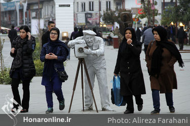 مجسمه های پیاده راه فرهنگی رشت‎